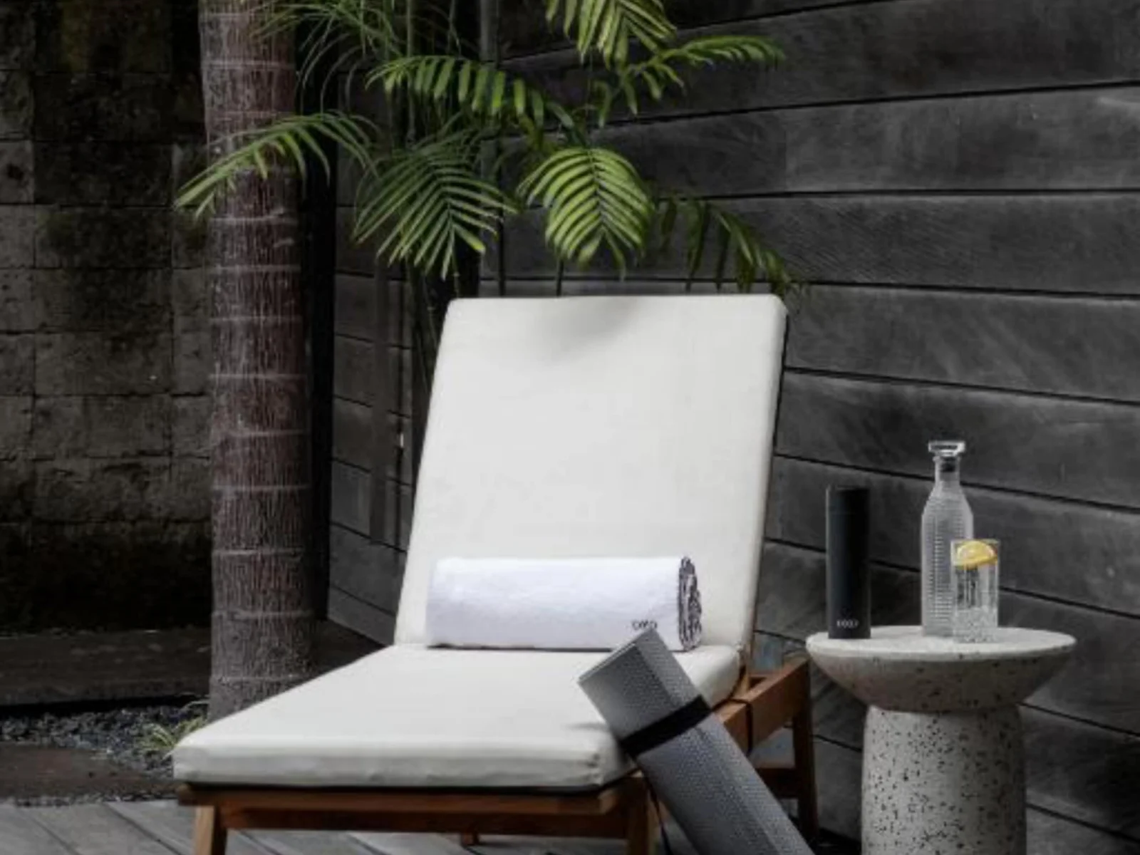 Chair in pool