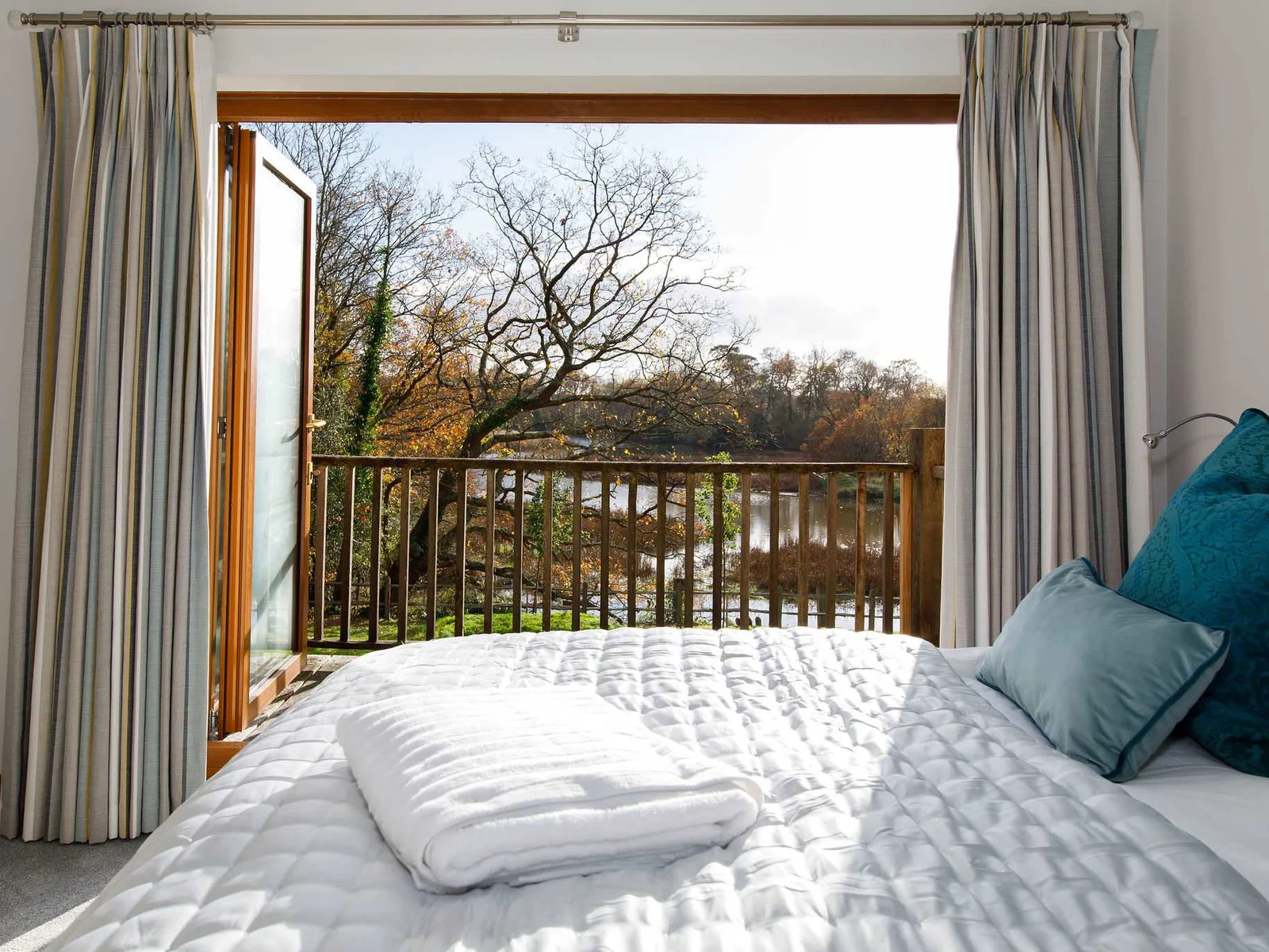 Open up the balcony doors and breathe in the country air.