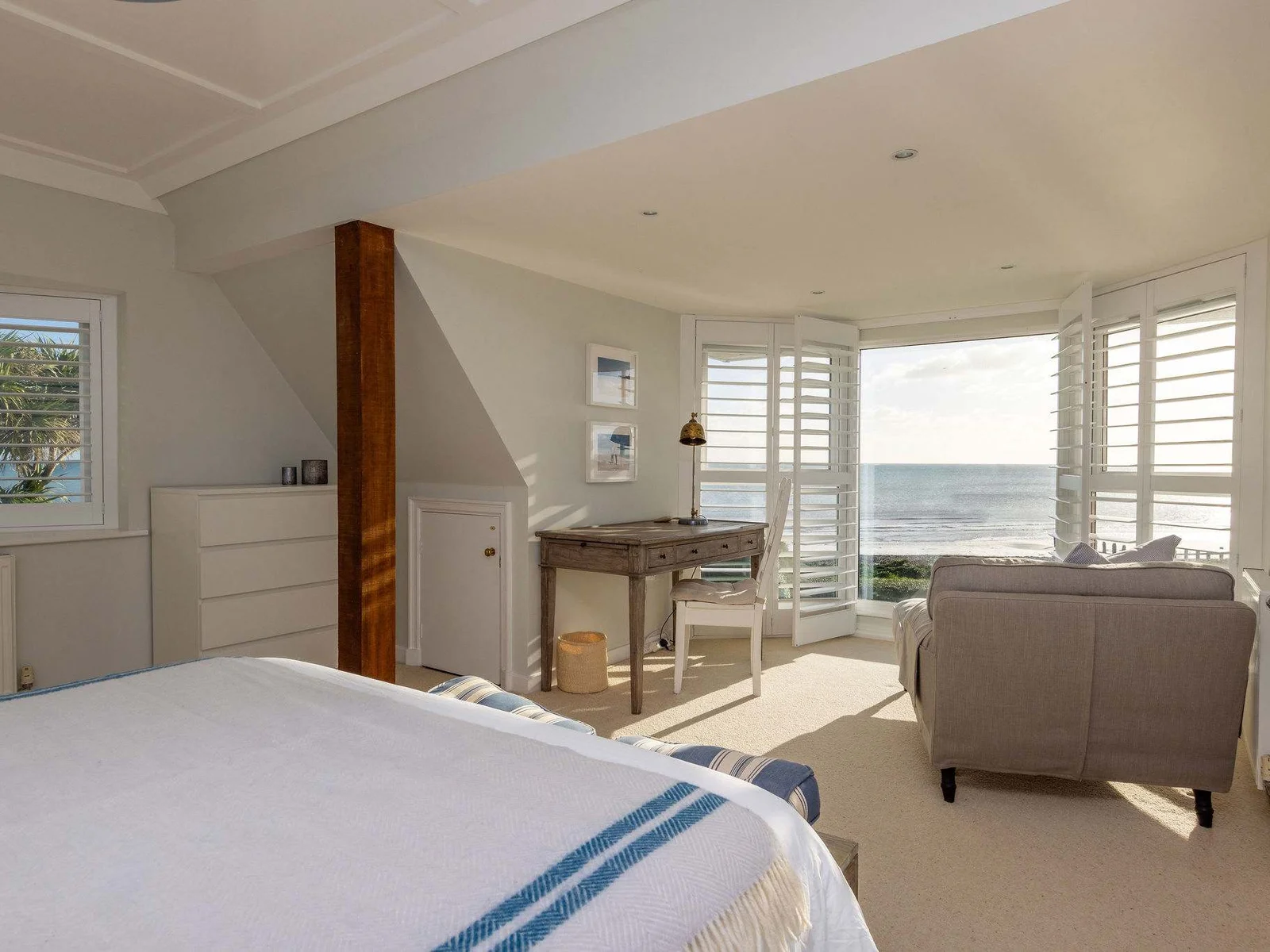 Look out to stunning ocean views from the master bedroom!
