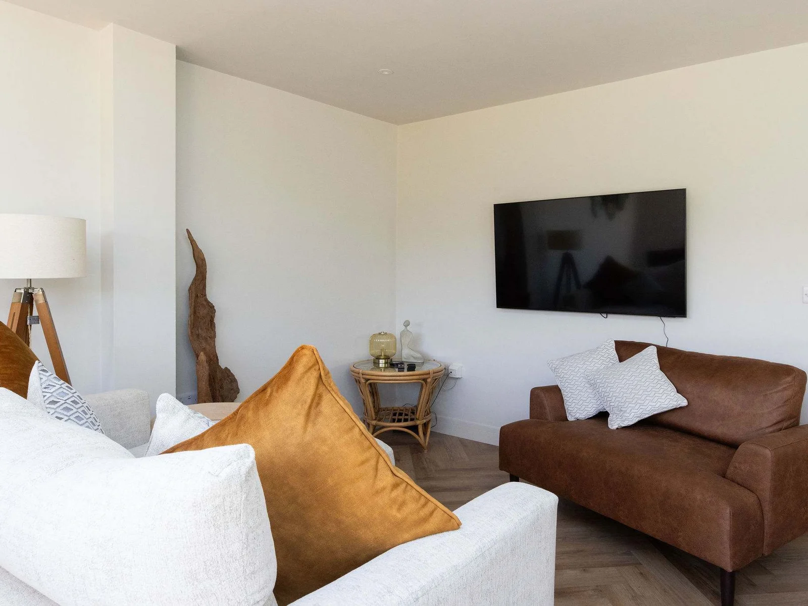Comfortable and modern interiors designed for relaxing evenings after exploring the coast.