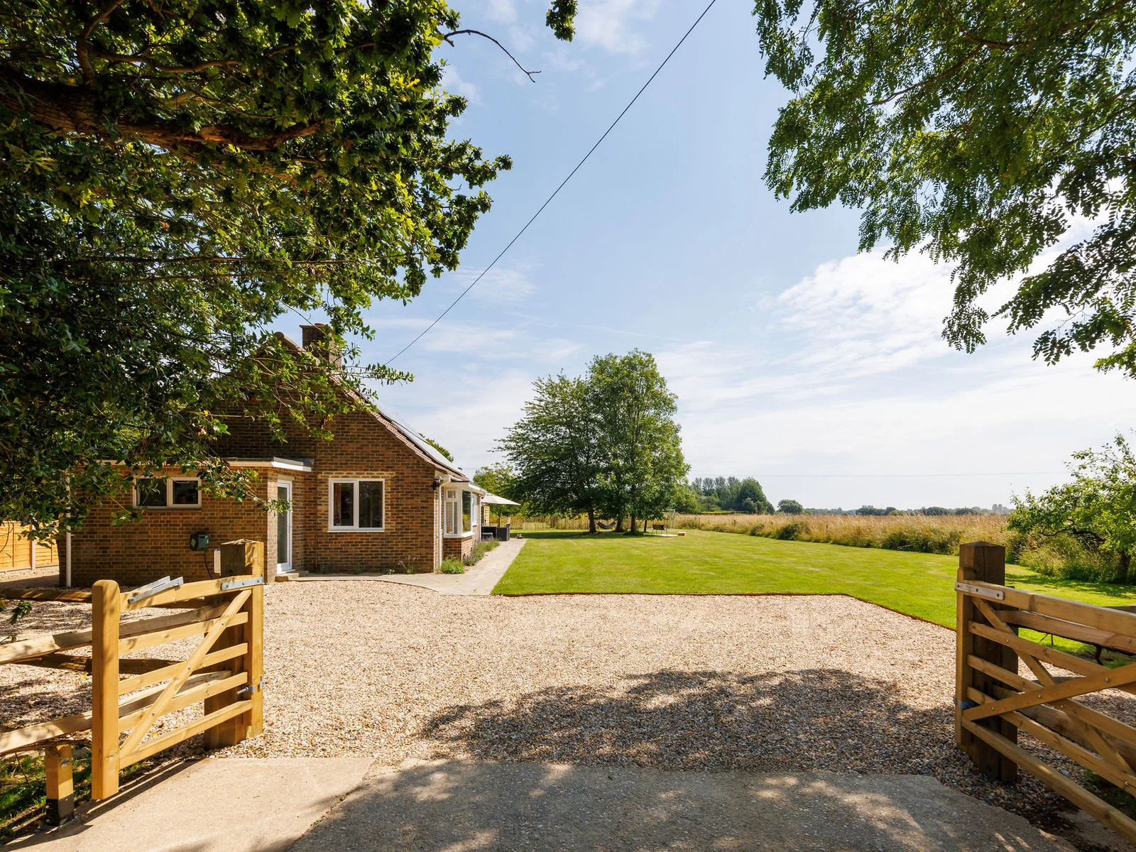 Welcoming entrance to your countryside retreat