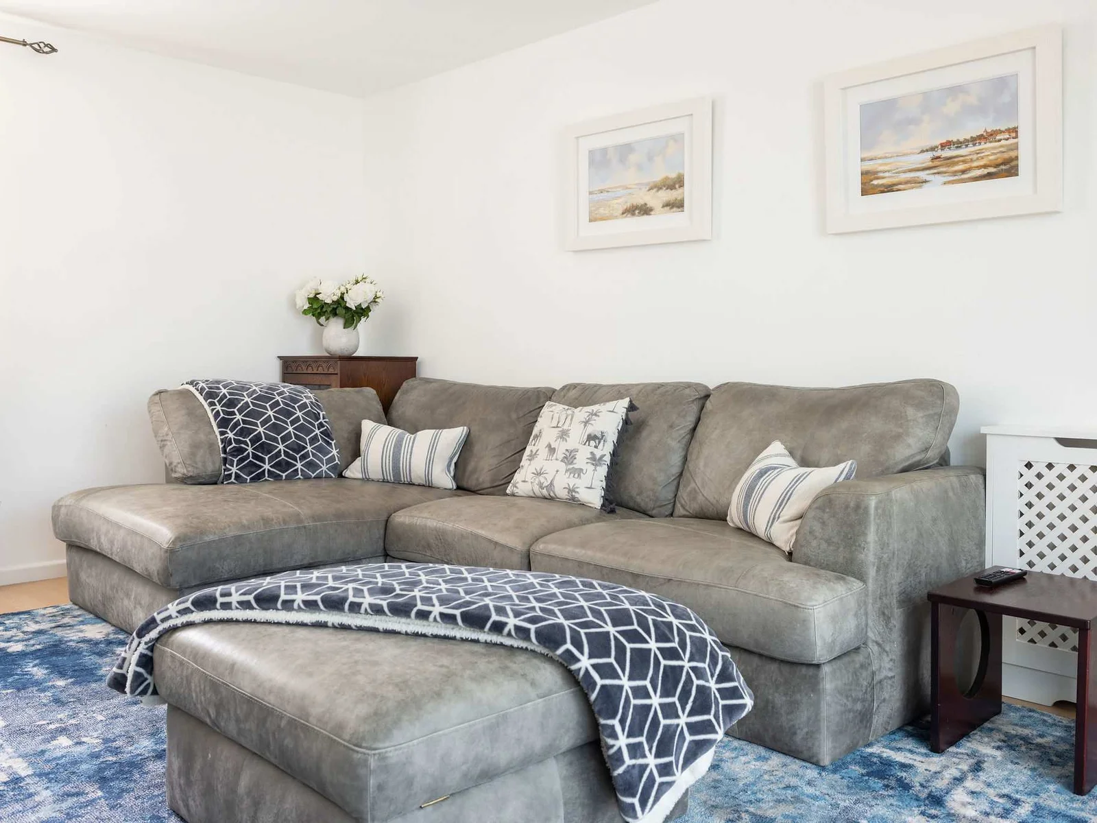 Relaxing lounge with comfy corner sofa
