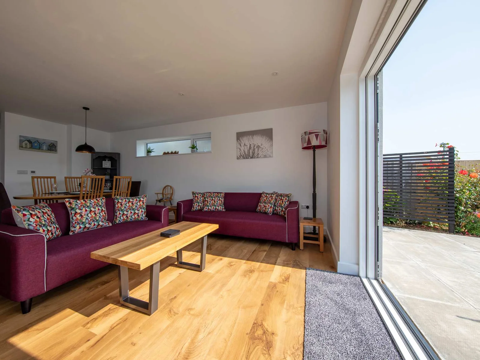 Put your feet up and enjoy the view of the garden
