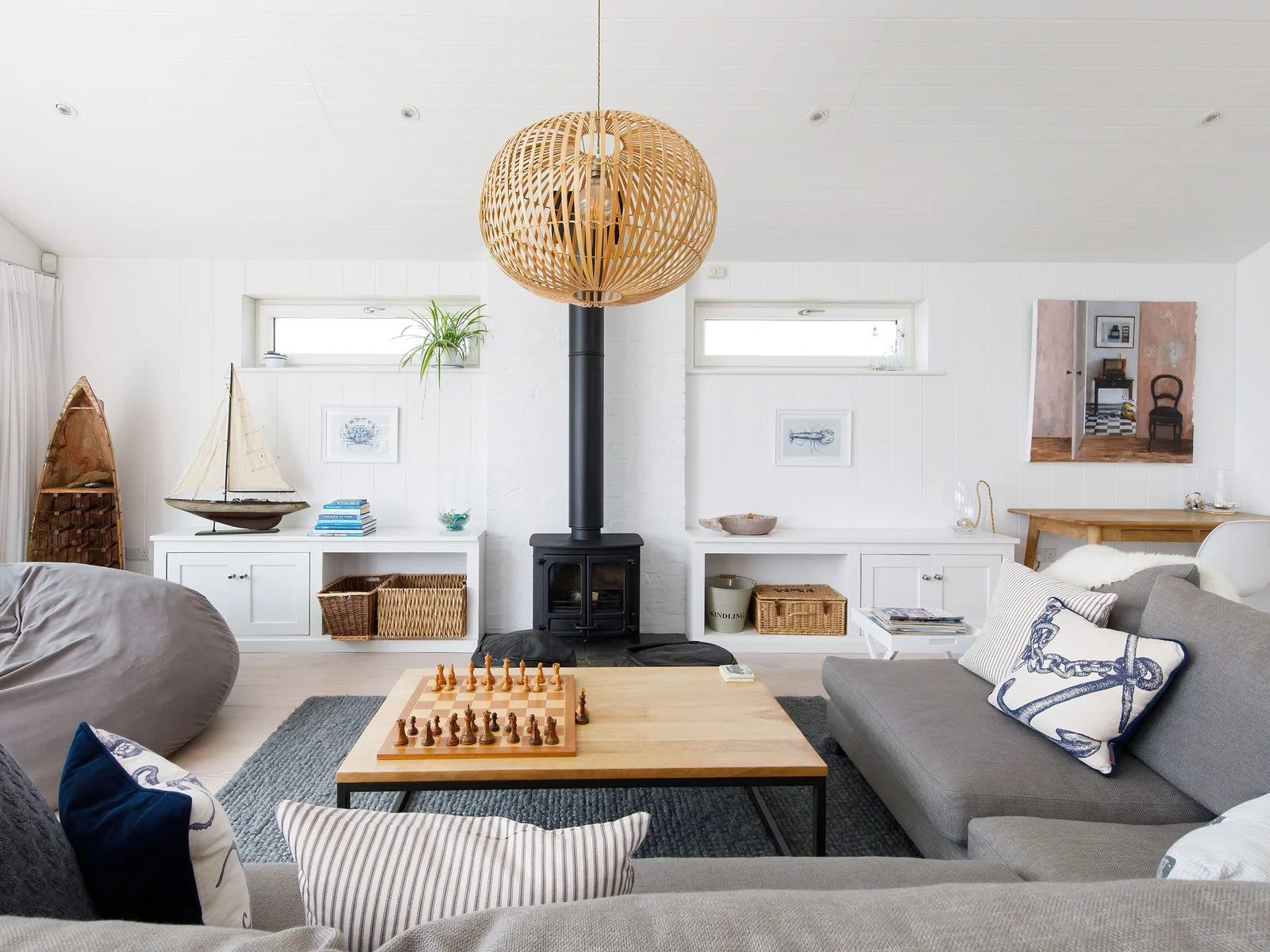 Sink into plush sofas and enjoy the ultimate relaxation with a view of the sea