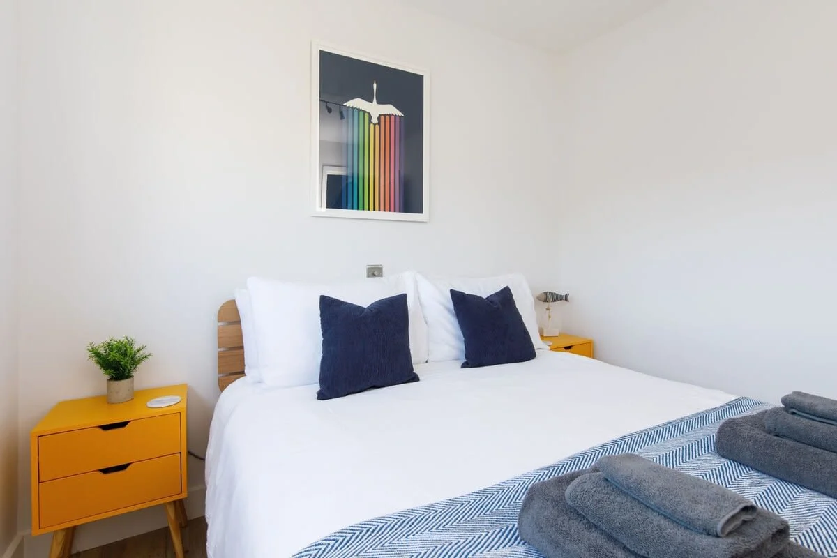 One bedroom is located on the ground floor with two upstairs.