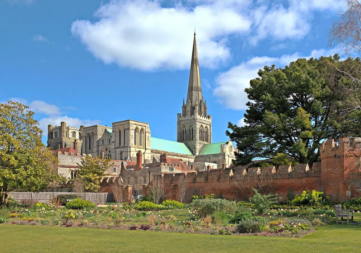 Chichester Cathedral grounds and gardens is in the city centre.