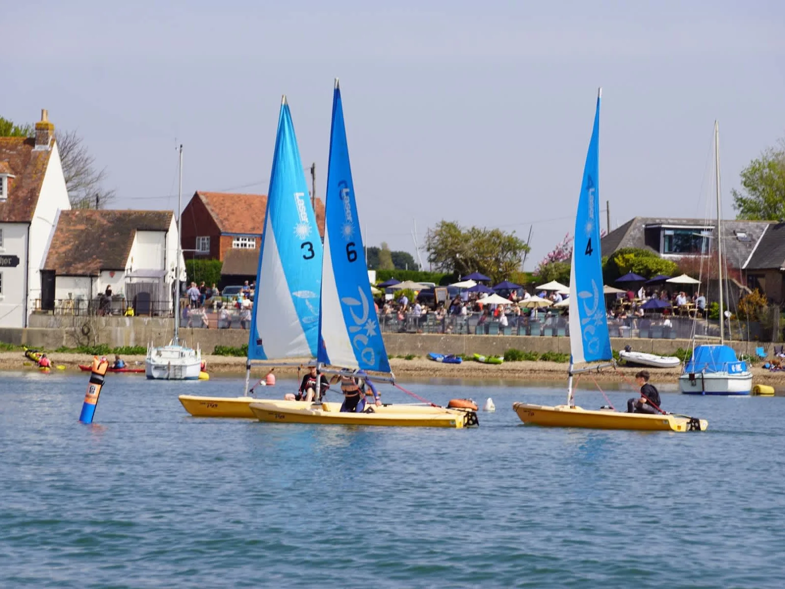 Soak up the vibrant atmosphere at the bustling waterfront nearby.