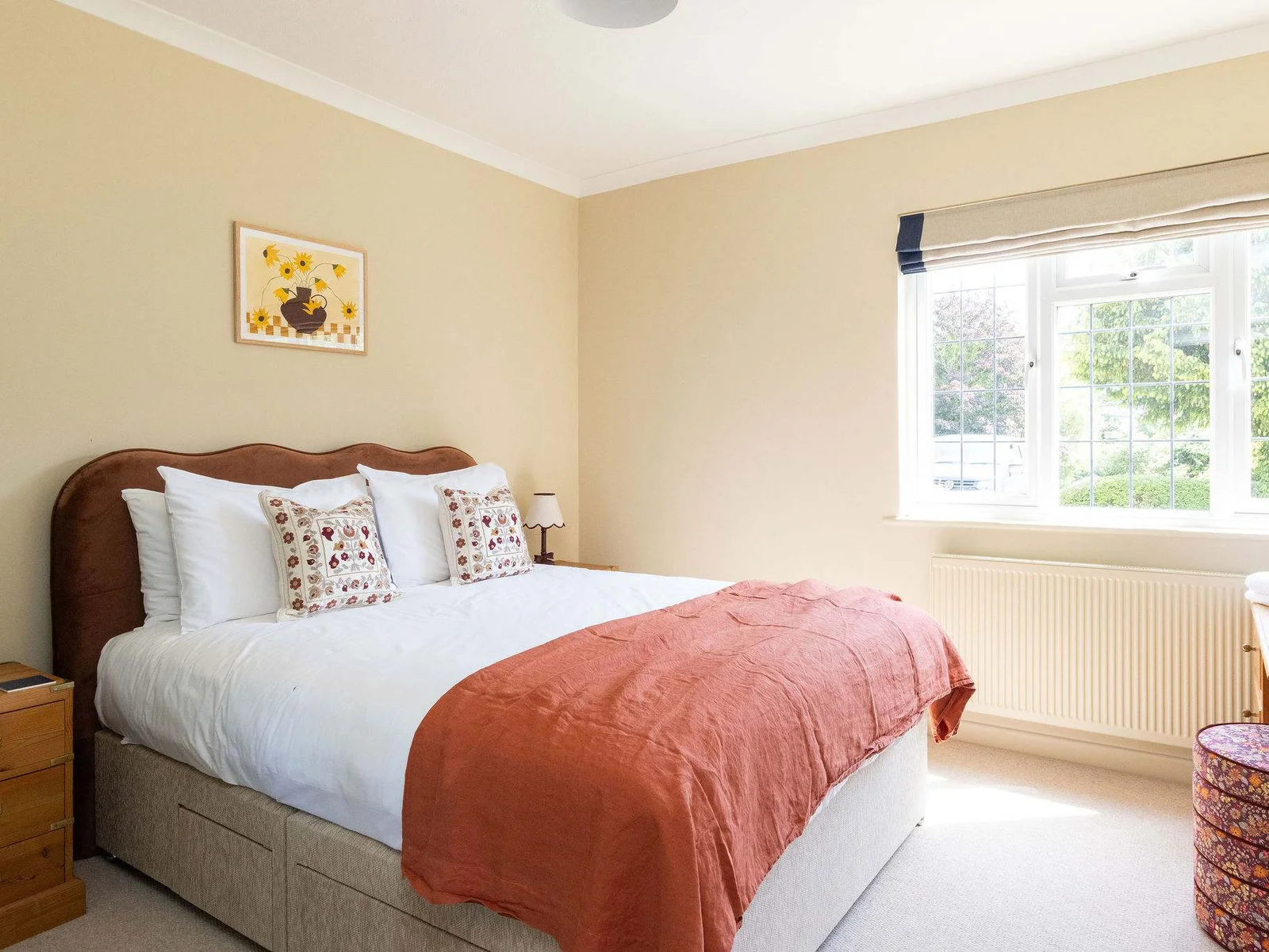 Bedroom 2 is a king room with beautiful garden views.