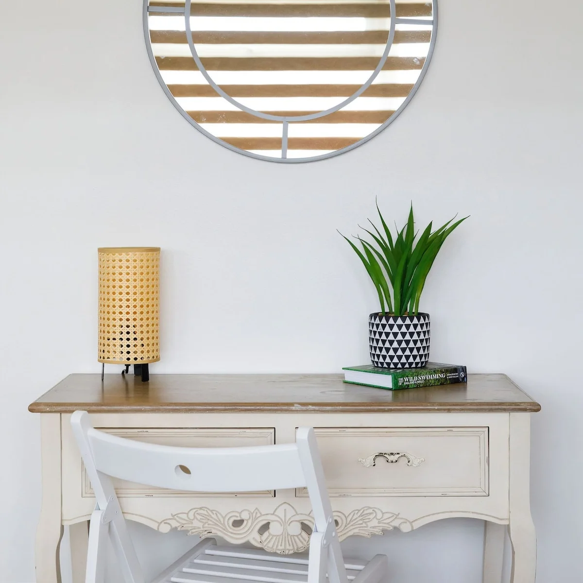 A vanity unit in the master bedroom.