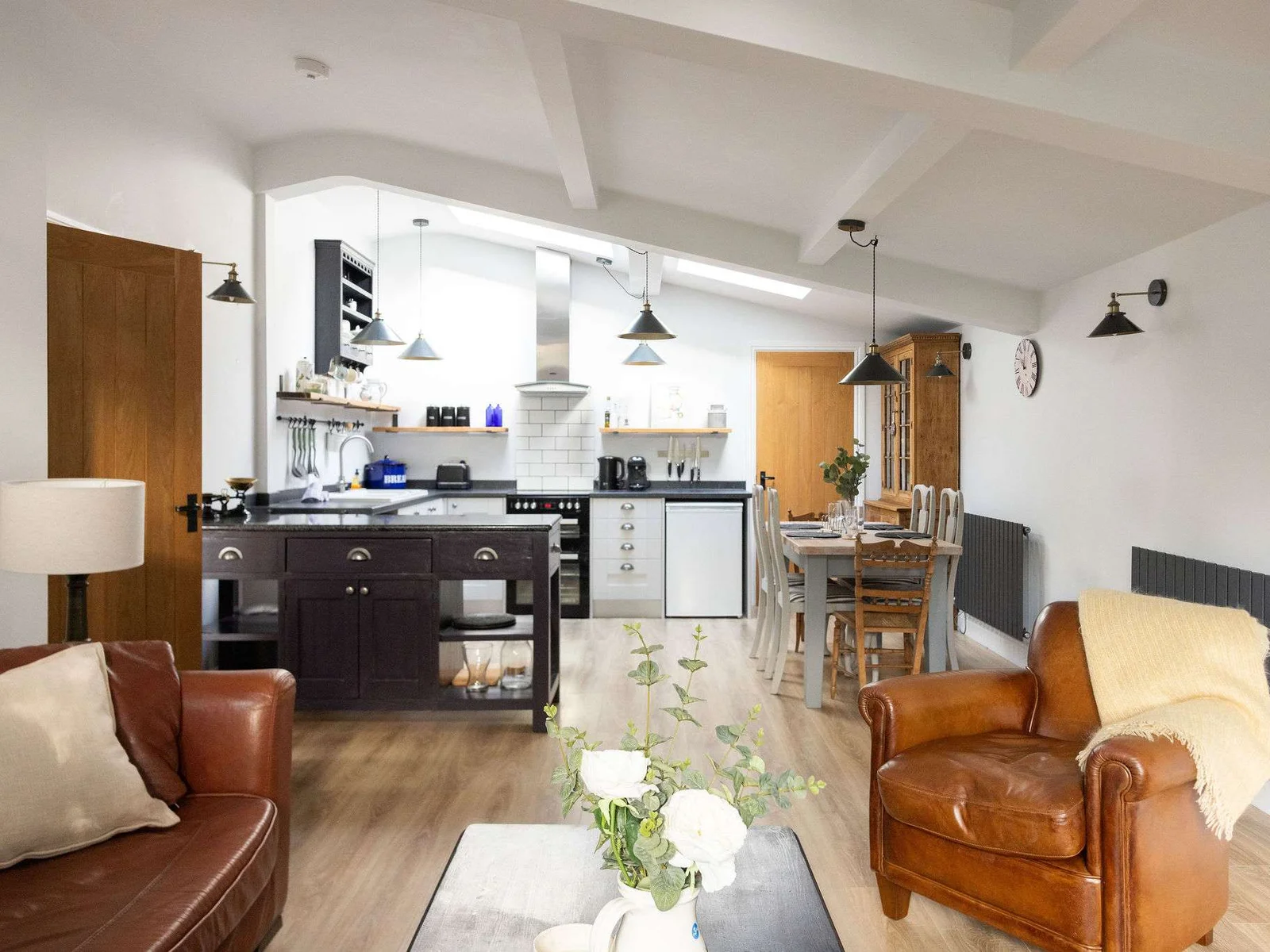Open-plan living space designed for comfortable group stays.