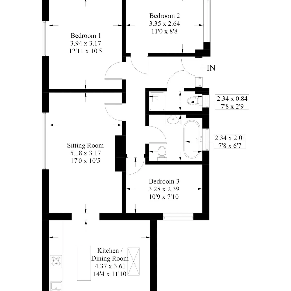 Floor-plan so you can choose your rooms!