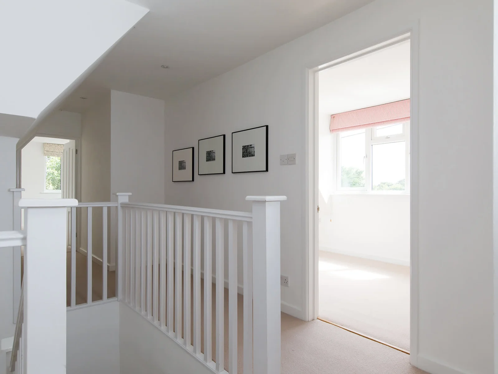 As you come to the first floor, you'll find four further bedrooms and a family bathroom.