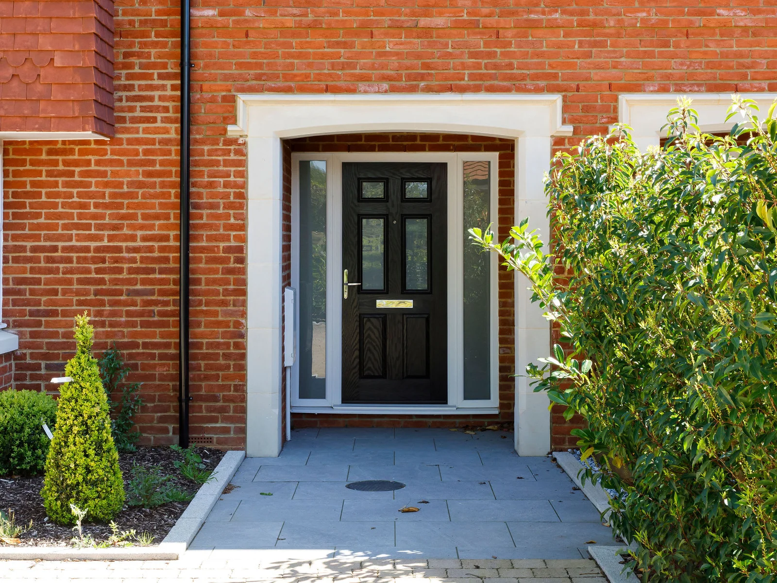 The home has luxury touches indoor and out.