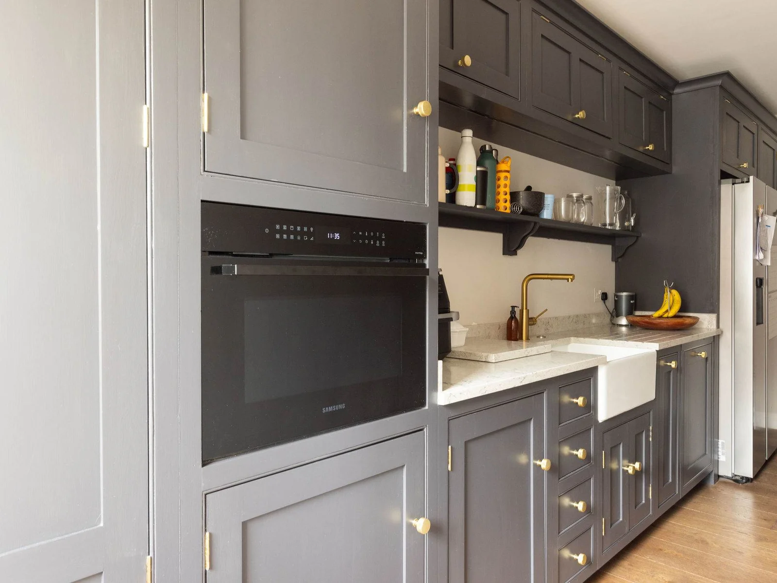 Fully equipped with farmhouse sink, fridge freezer and secondary oven