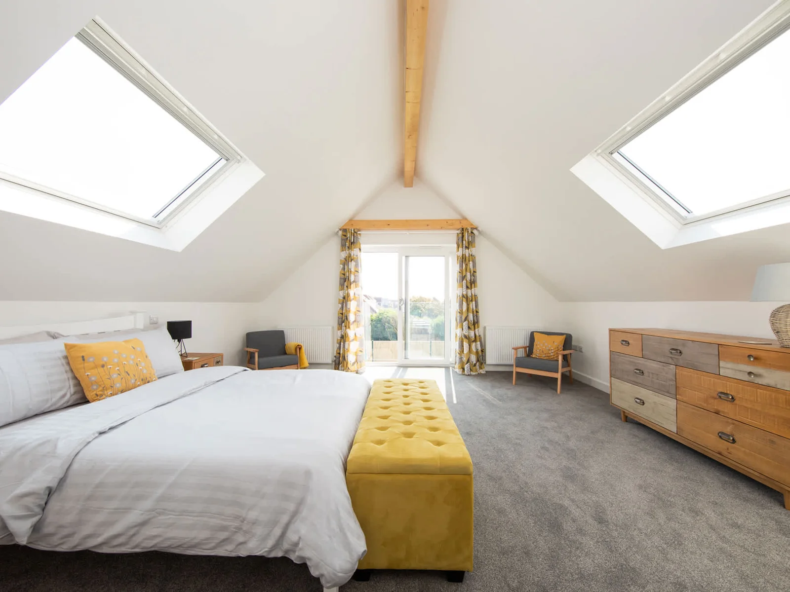 Relax in the master bedroom after a long day at the beach!