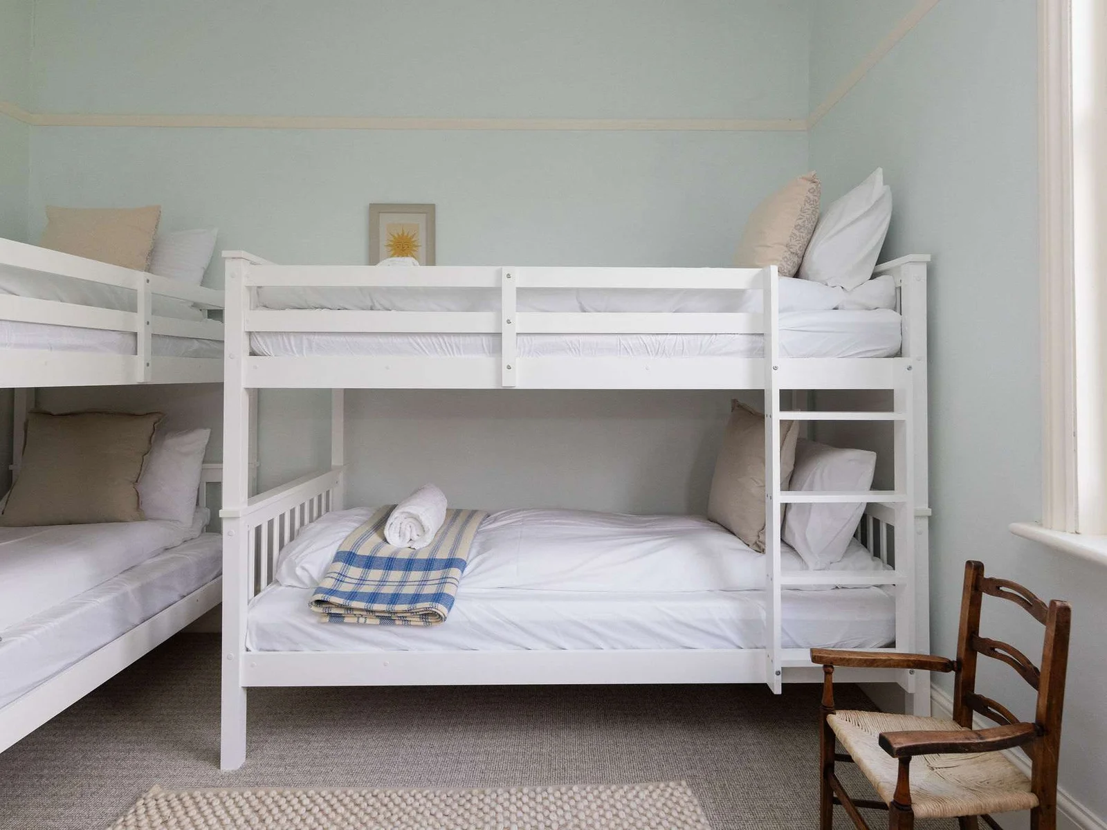 Fun and practical bunk room ideal for families.