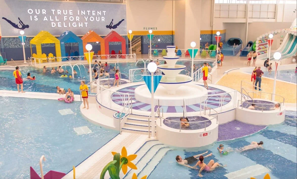 Butlins is a short walk along the coast, its swimming pool is brand new for 2021 and accessible on a day pass