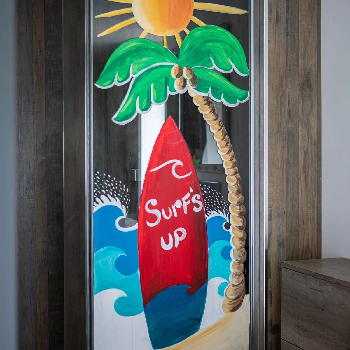 The inviting twin shower room