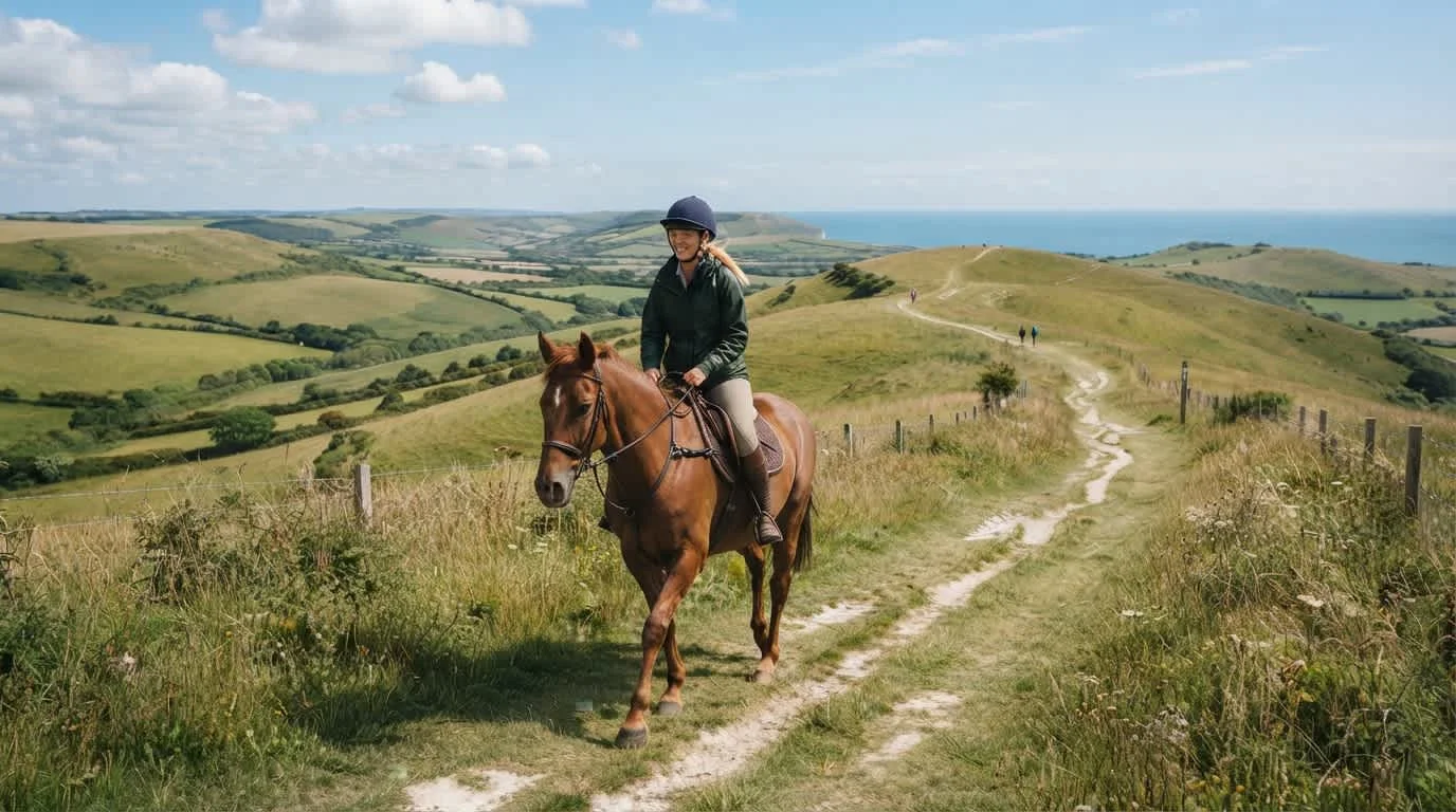 Enjoy scenic bridleways and beautiful countryside views along The South Downs Way