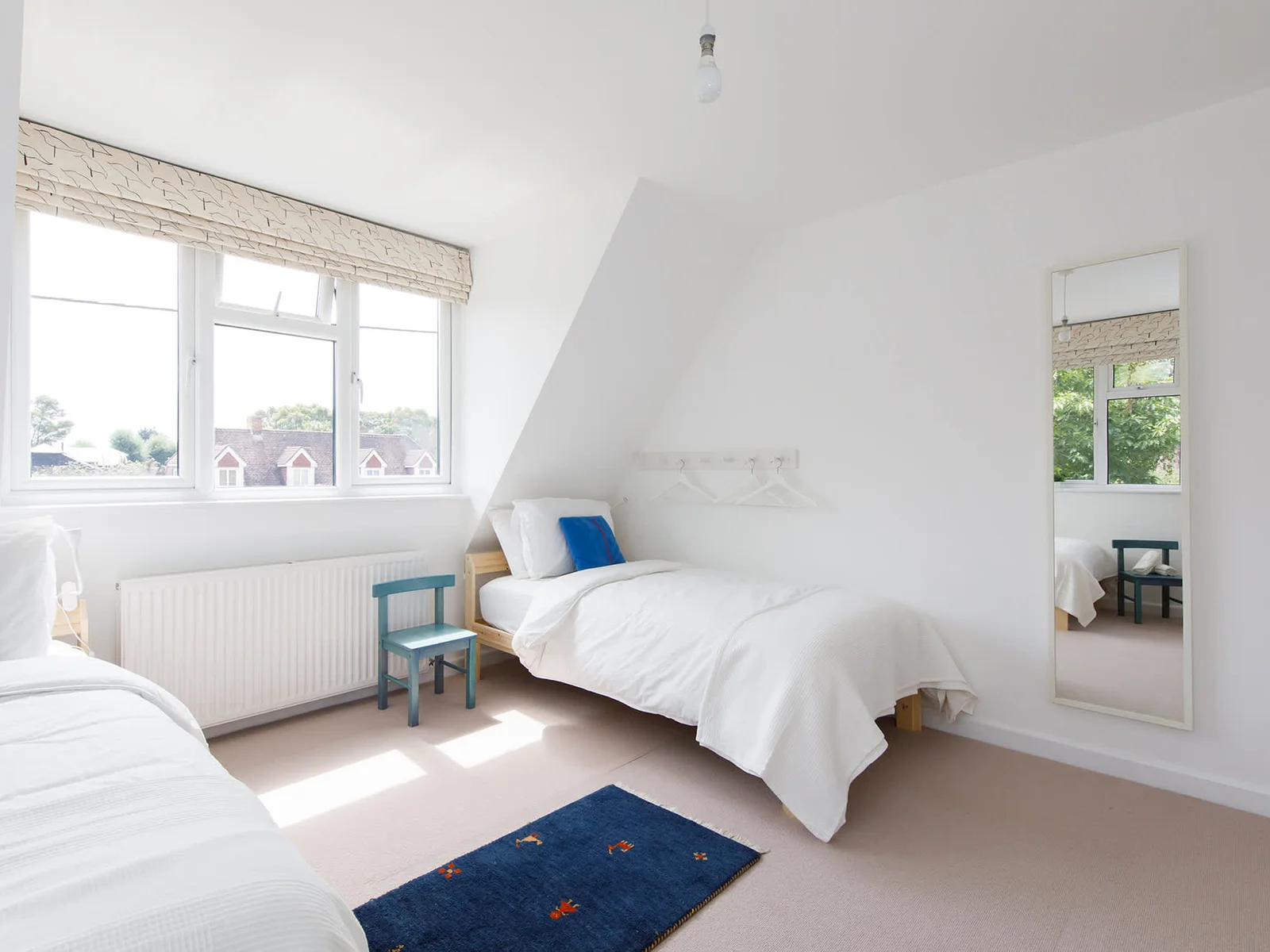 Each room has lovely decor, mirrors and furnishing.