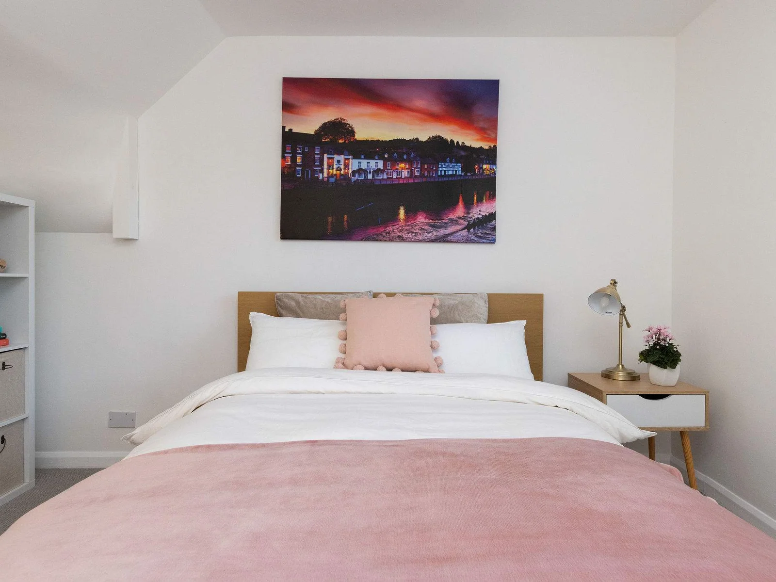 Bedroom 3 -Warm pink tones in this bedroom