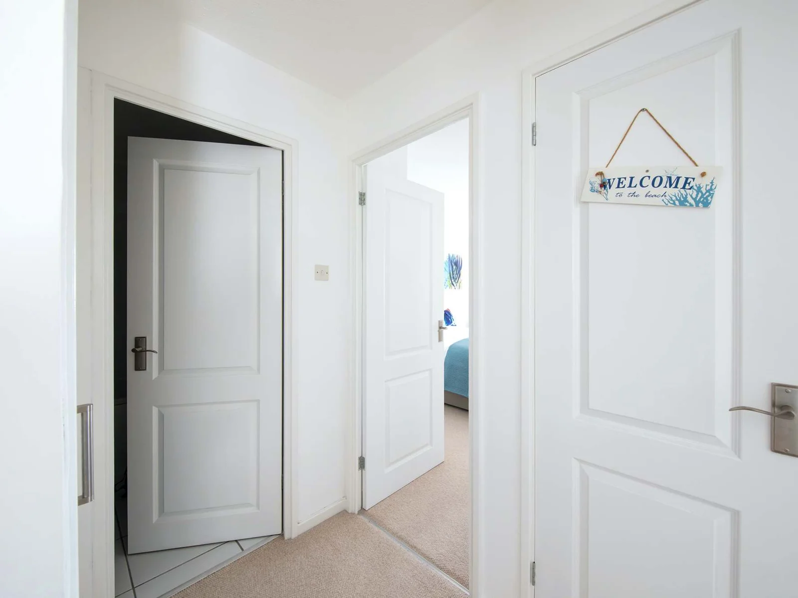 Light & bright decor throughout.