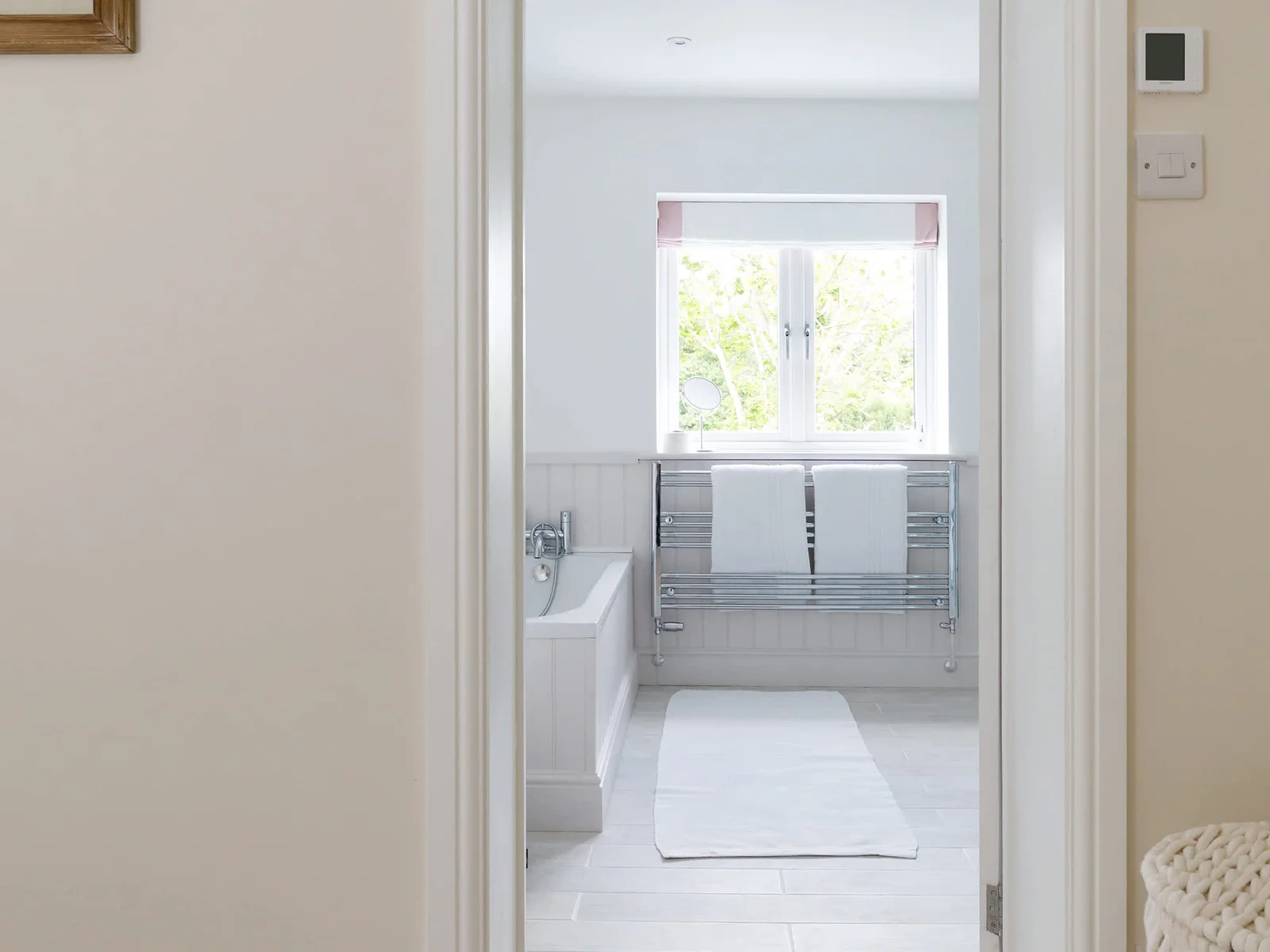 The super king room is served by a beautiful ensuite.