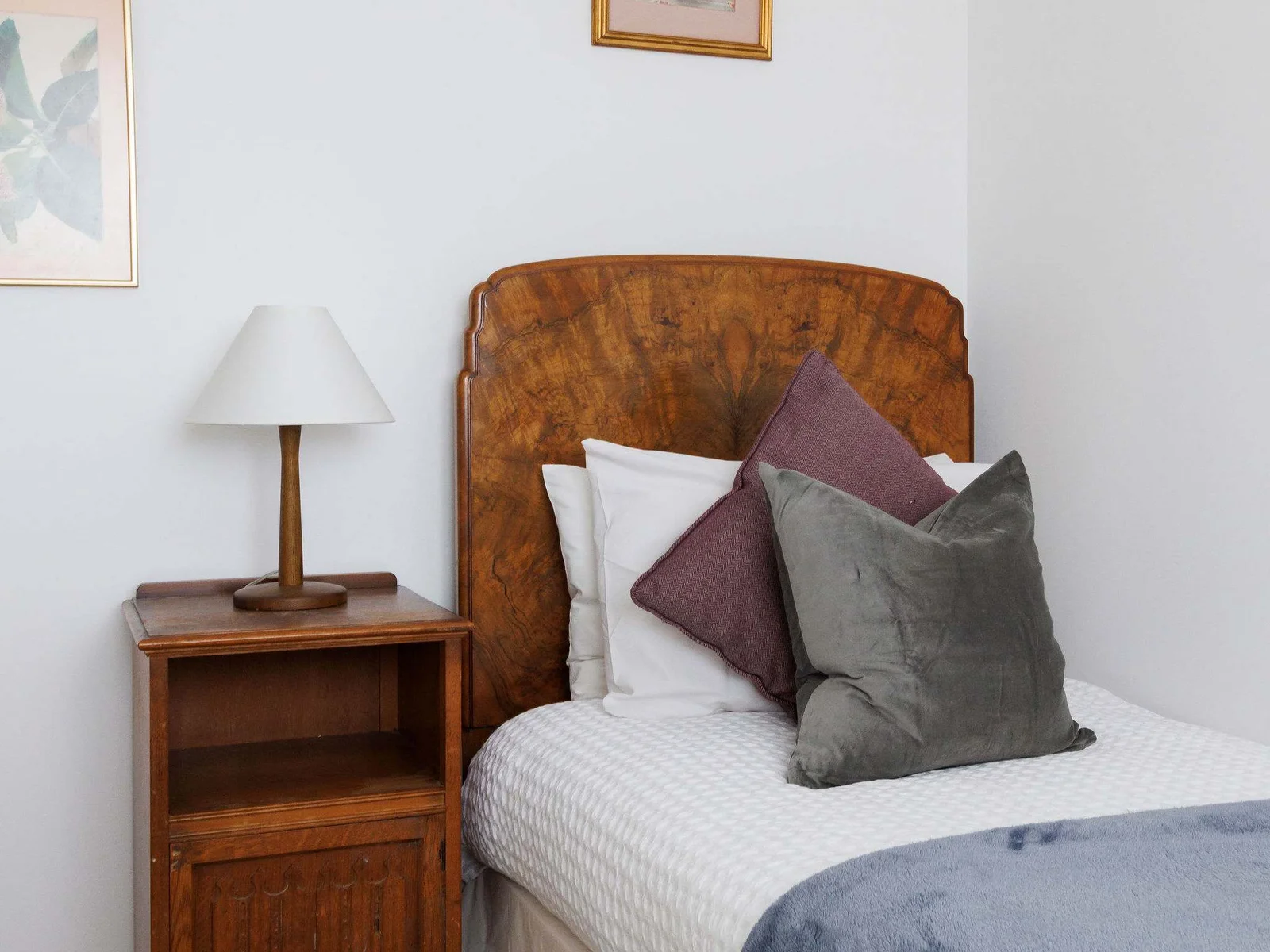 The fourth room offers a single bed and small sofa bed, perfect for children.
