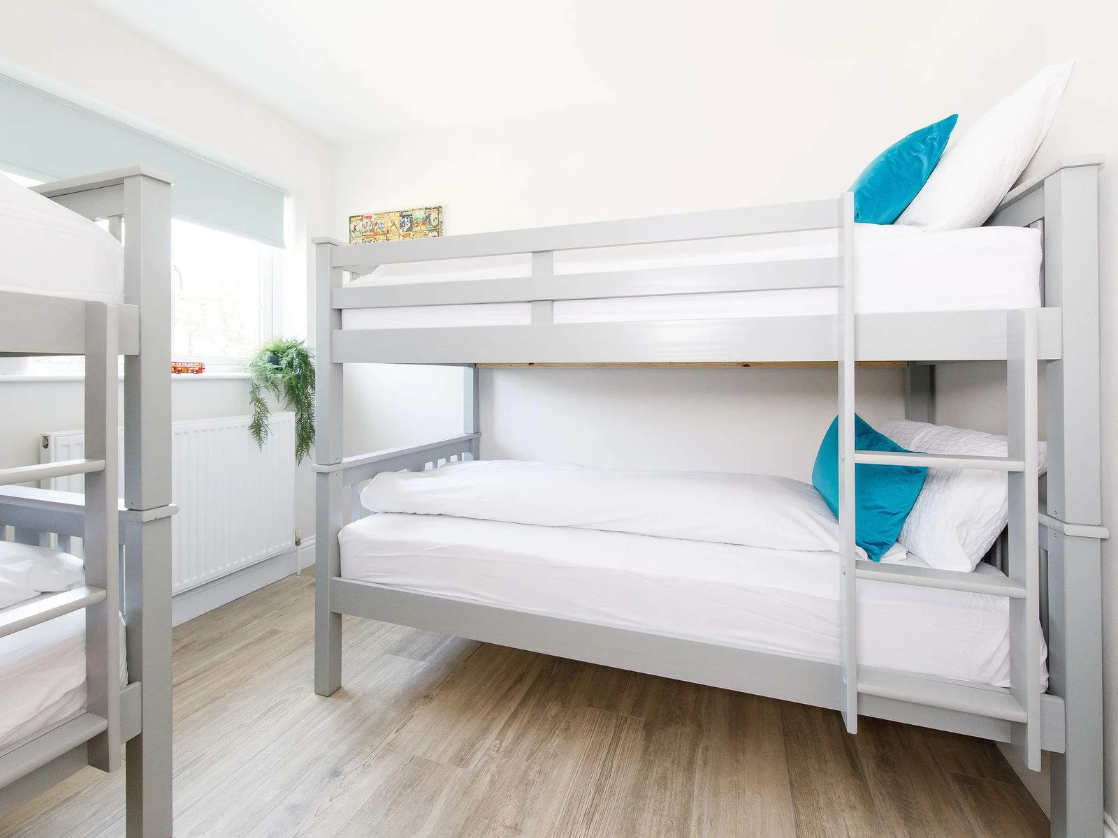 The bunk room is on the ground floor