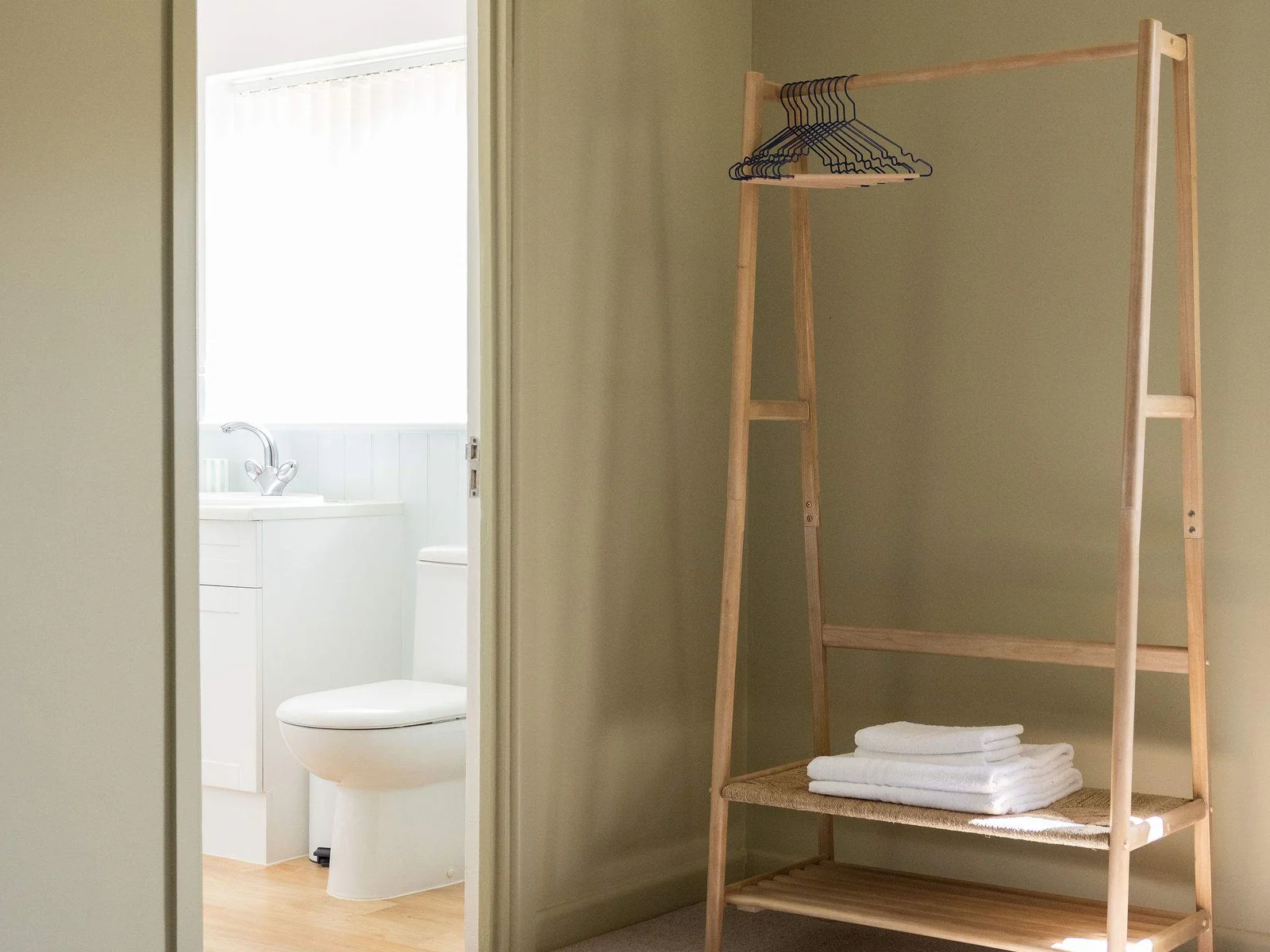 The master bedroom has a handy ensuite bathroom.