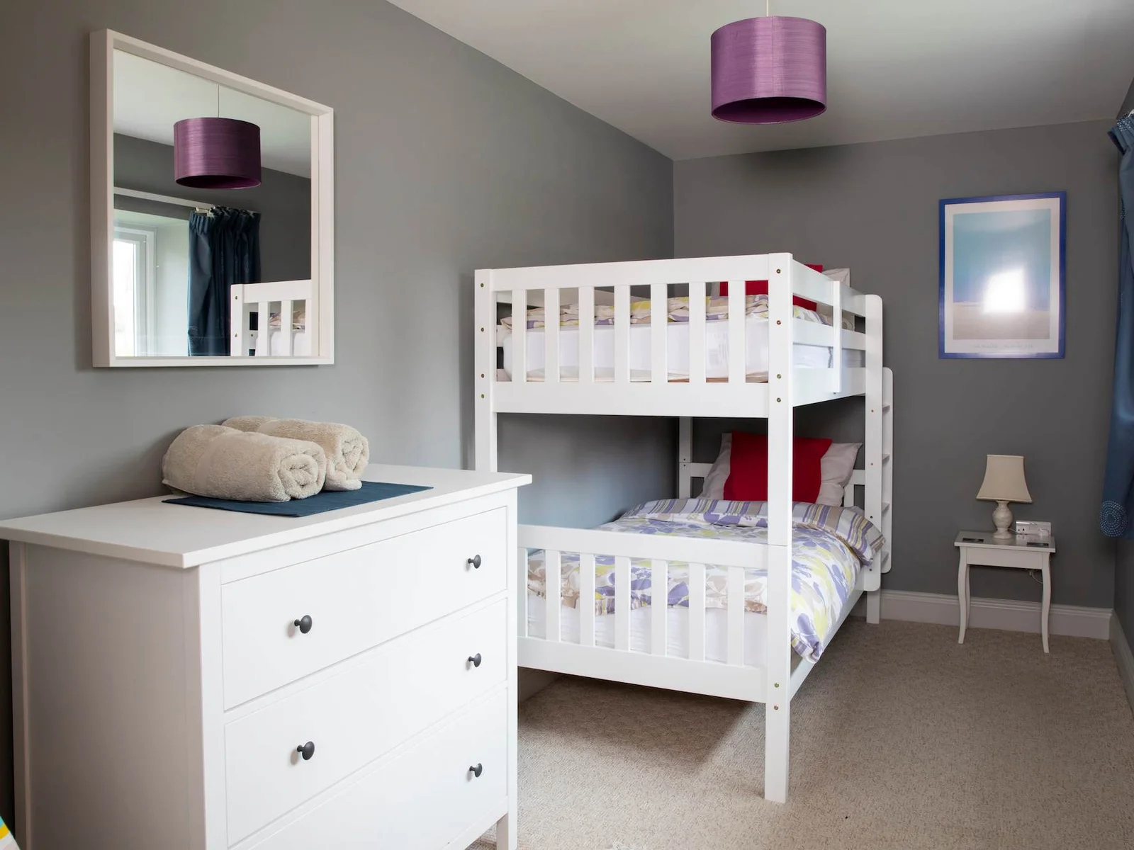 The kids bunk room, ideal for little ones.