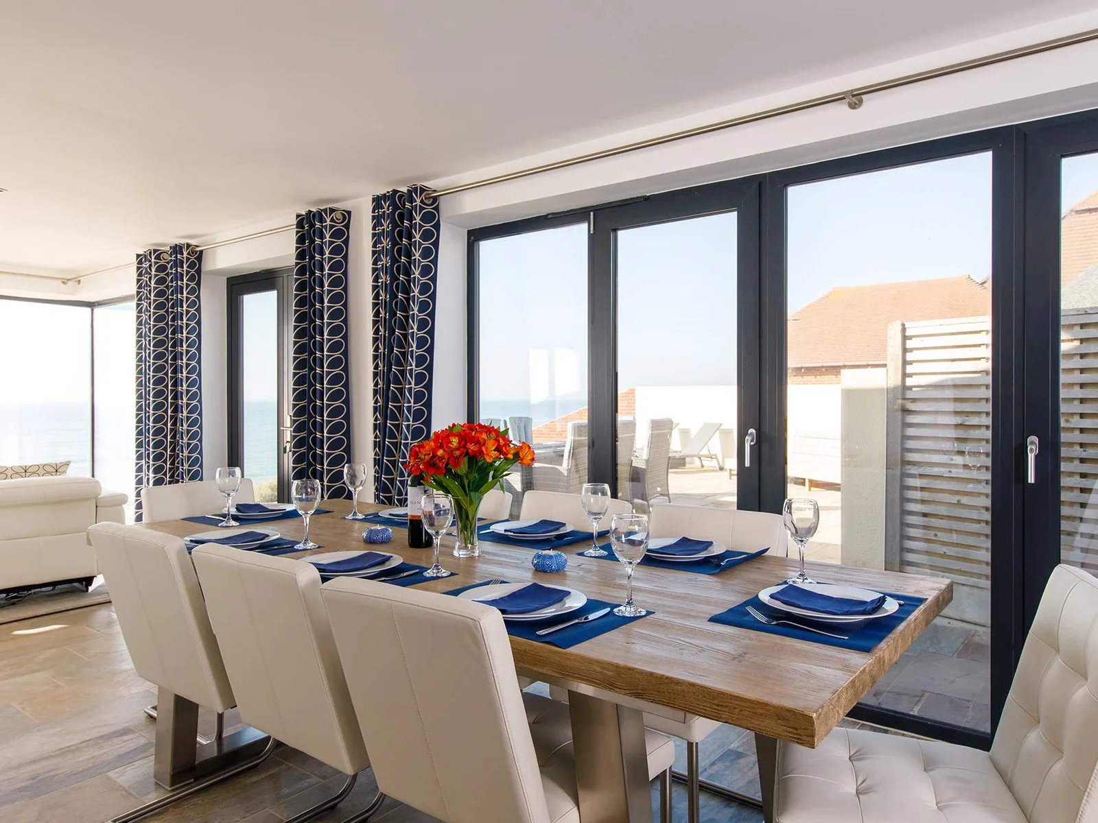 Spend long evenings eating and catching up with friends and family over dinner.