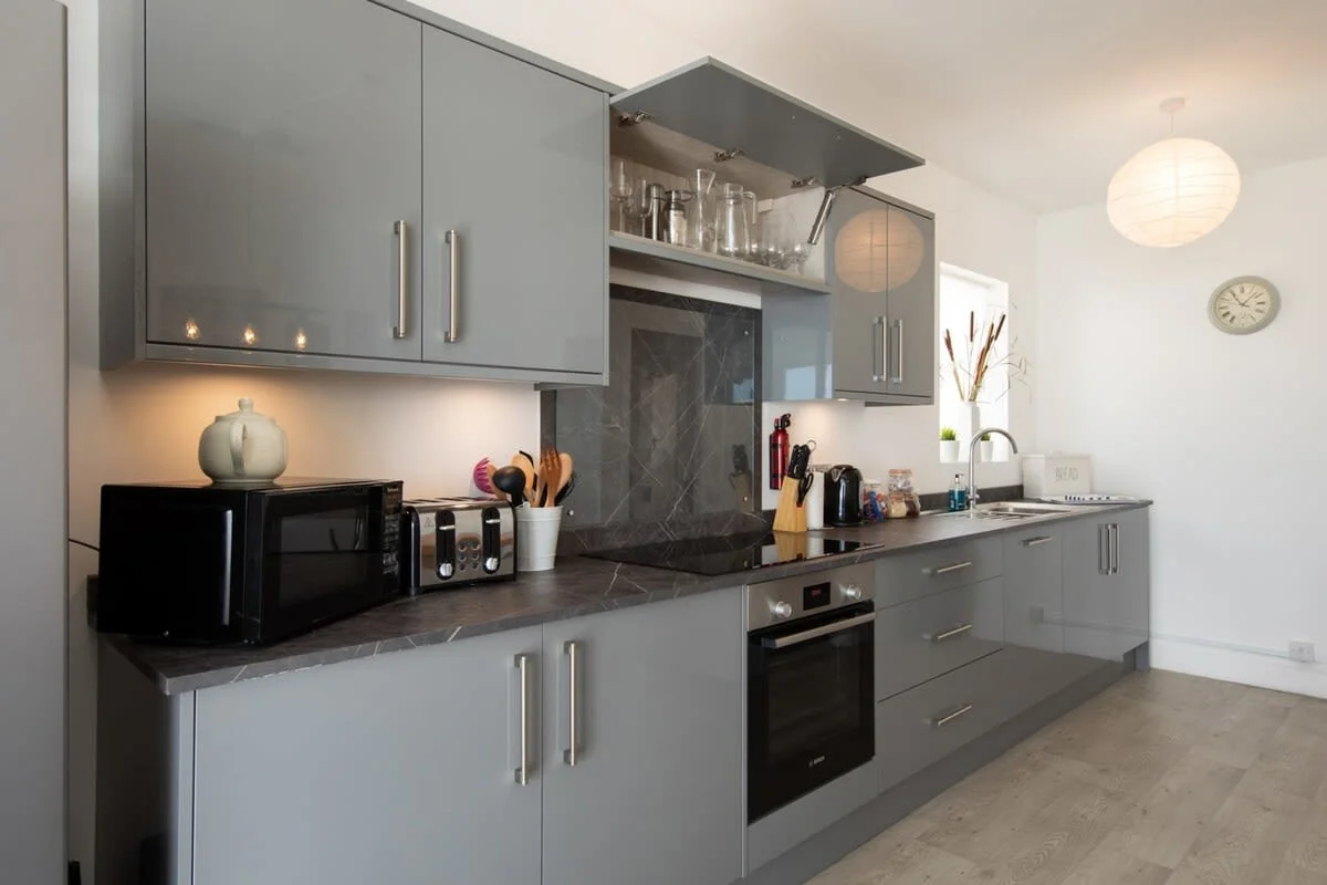 You’ll have everything you need including high end appliances and plenty of cookware
