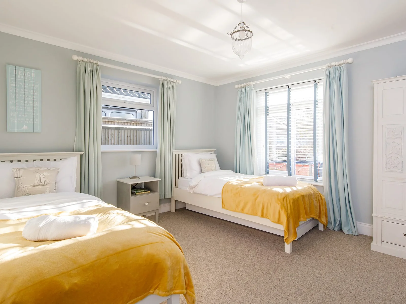 The twin room is perfect for siblings.