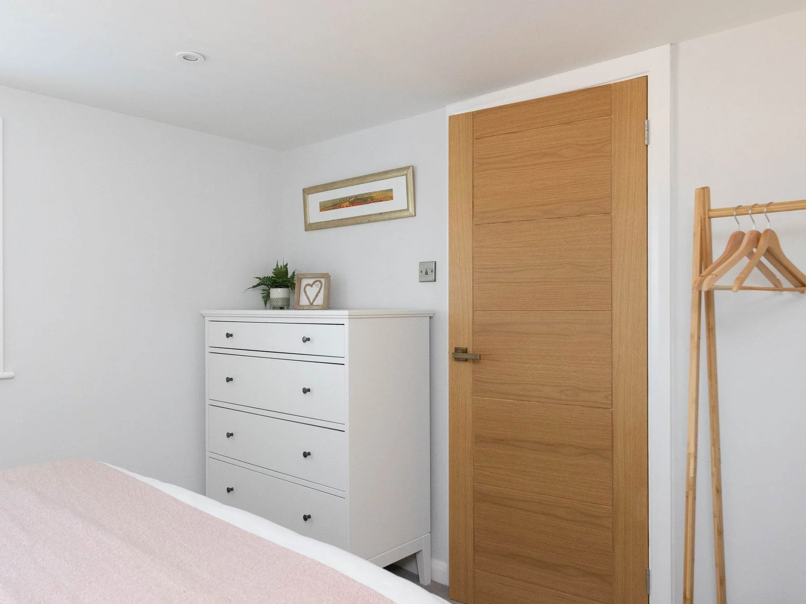 Bedroom 2 - Chest of drawers with clothes rail