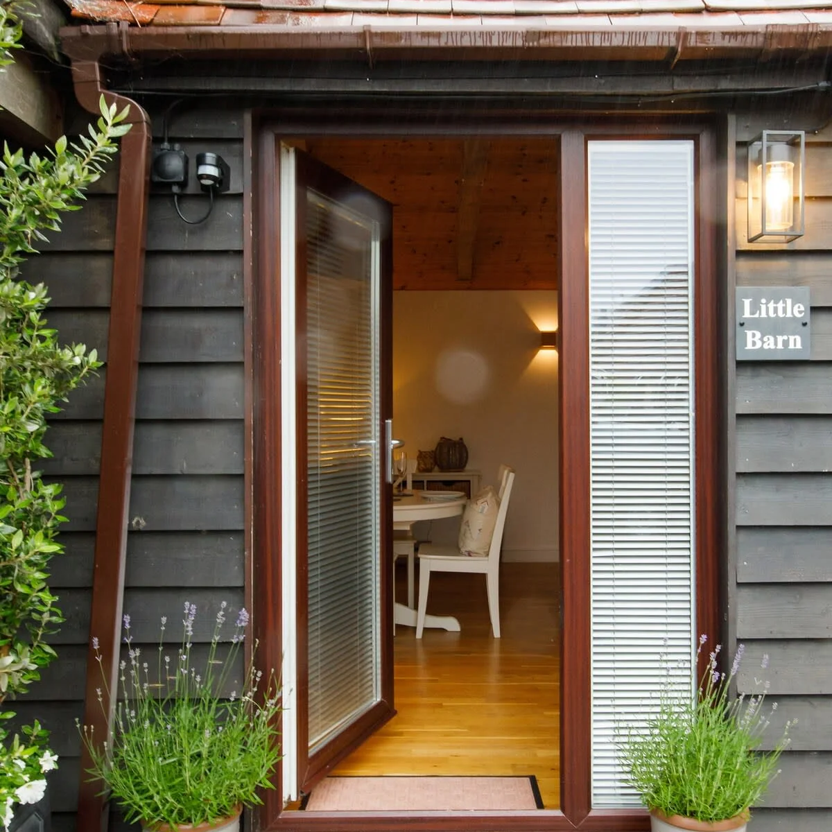 Named Little Barn, the annexe has it's own private entrance.
