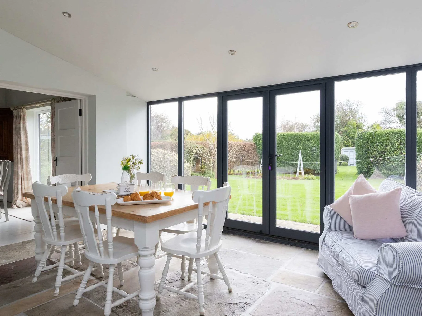 Light-filled dining space with relaxing garden views.