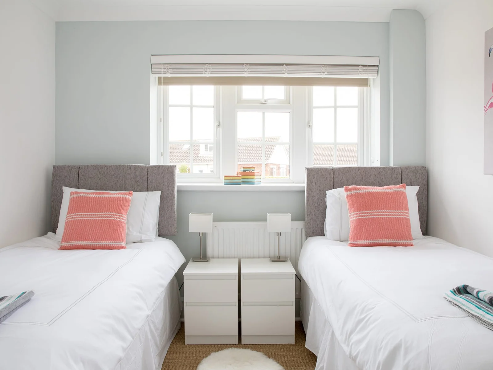 Comfy twin bedroom on the ground floor.