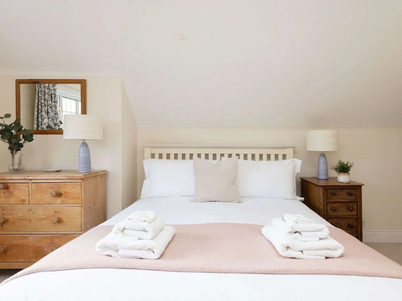 Master bedroom with king bed and plenty of storage
