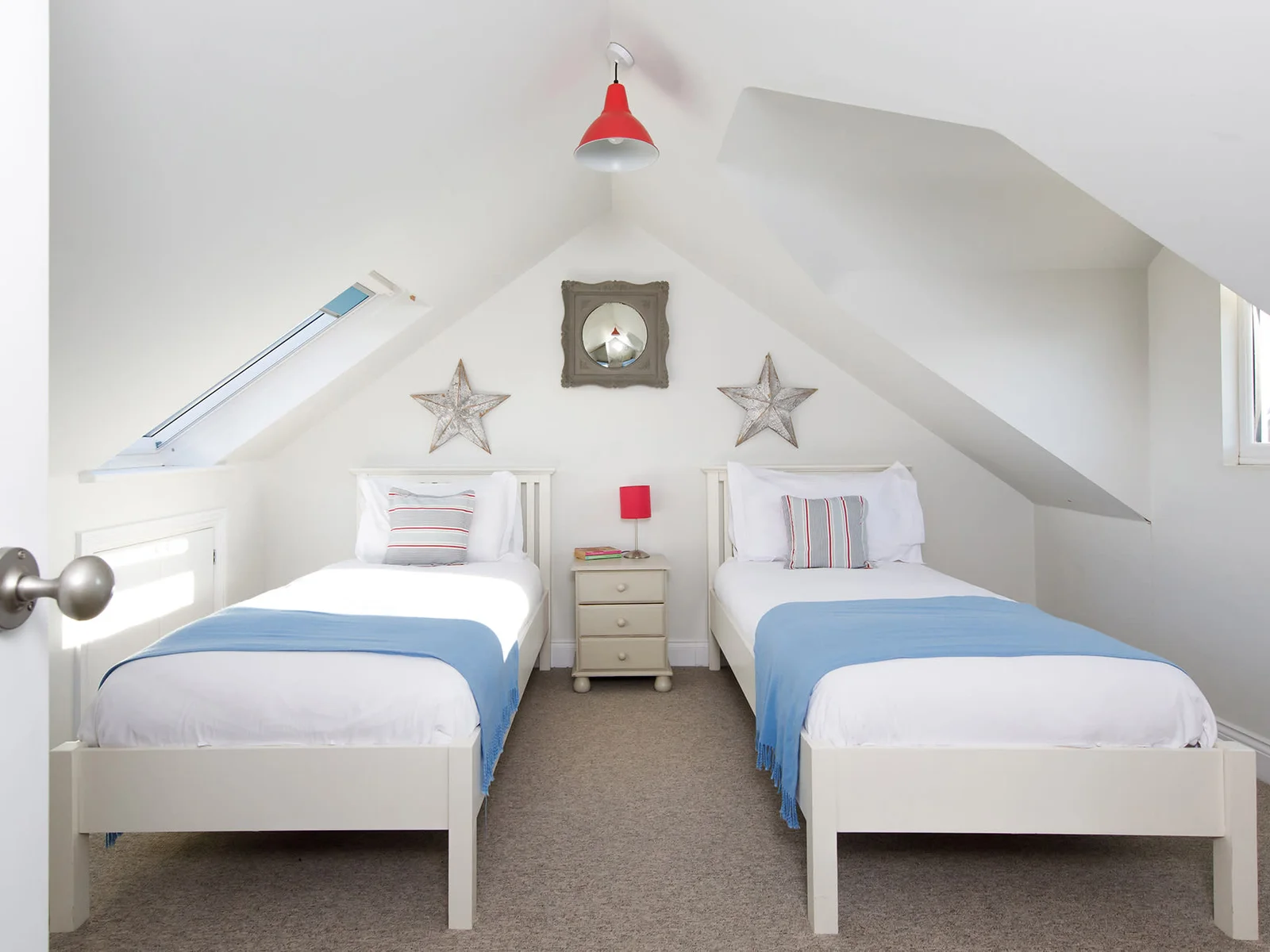 A second twin room is found upstairs - perfect for siblings or family members keen to share.