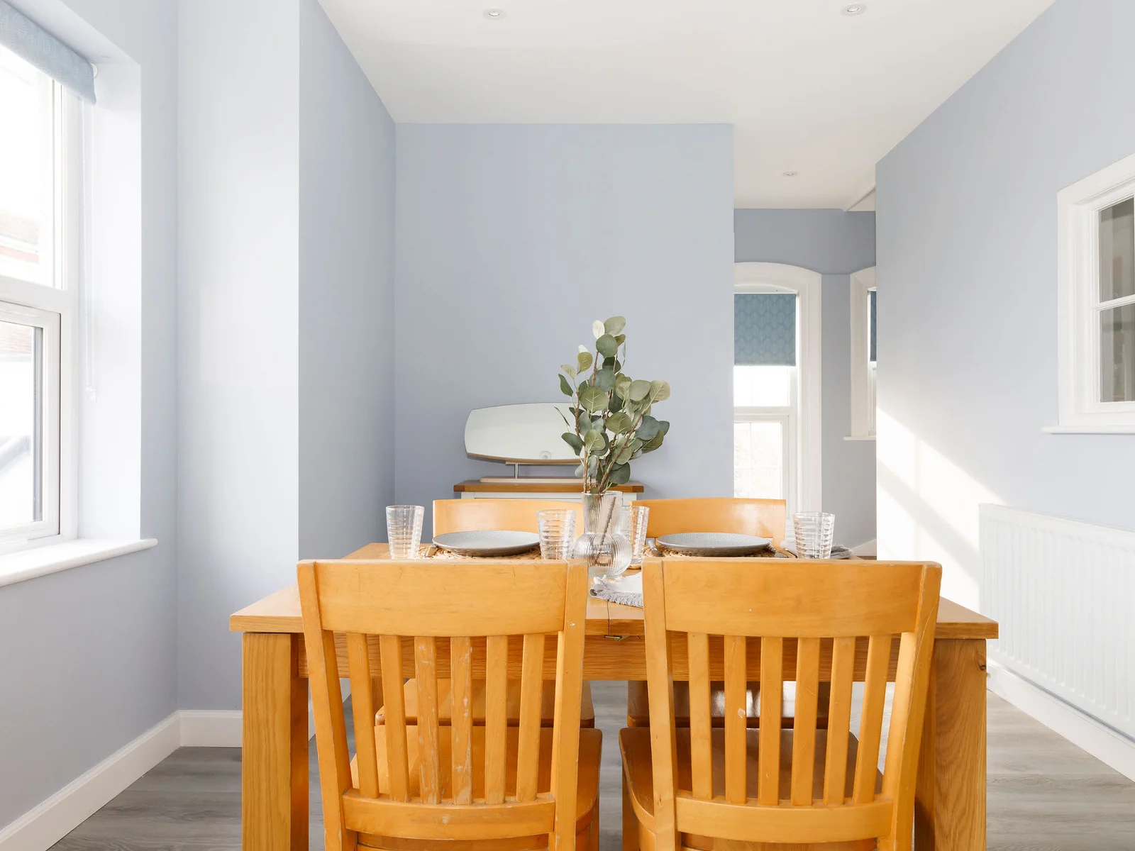 Our dining table has space for 4