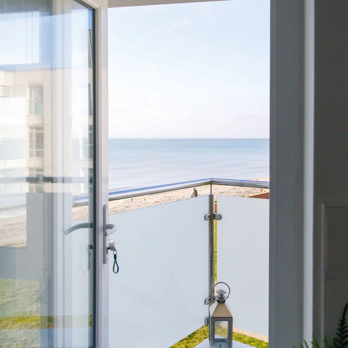 Head out to your own private balcony.