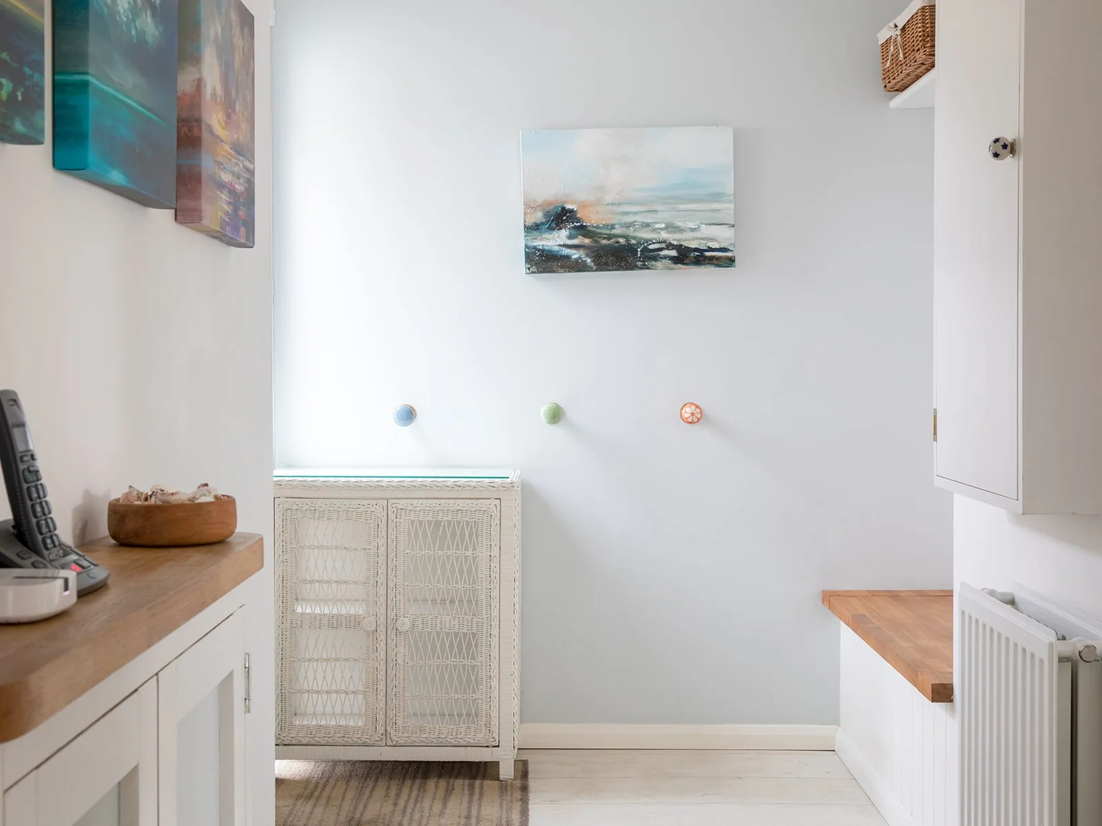 Bright design with wooden accents is immediately visible within the lobby.