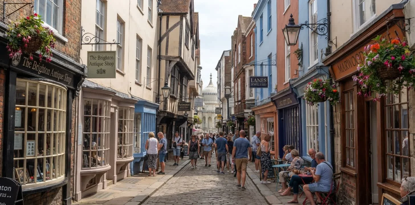 Experience Brighton's famous lanes, a beacon for shopaholics!