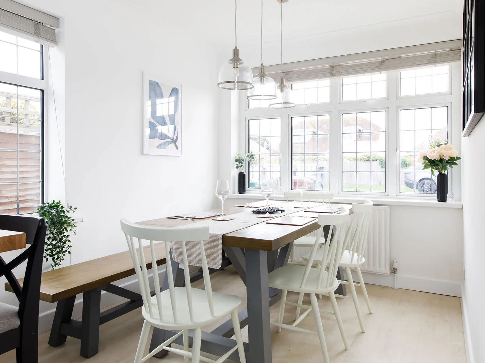 The dining room connects to the kitchen creating a wonderful open plan area for the whole family to come together..
