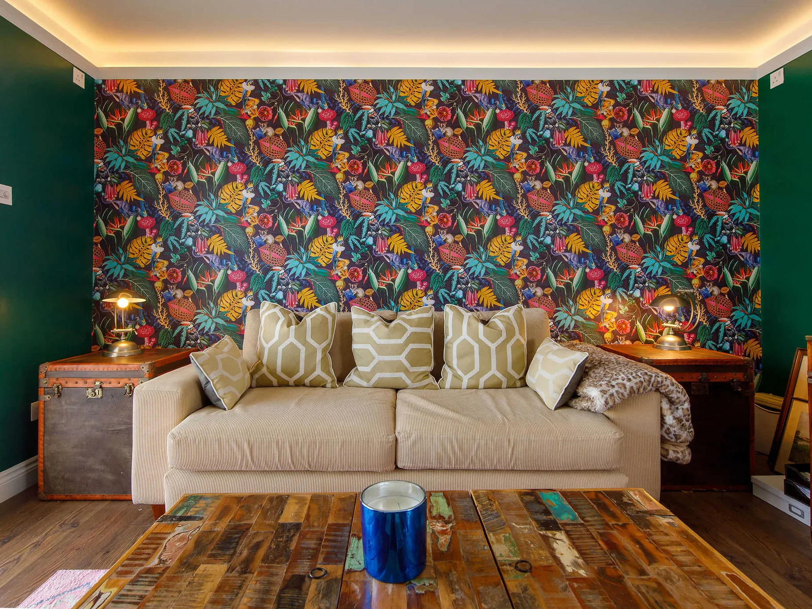 Beautifully decorated, the snug lounge feels luxurious but cosy.