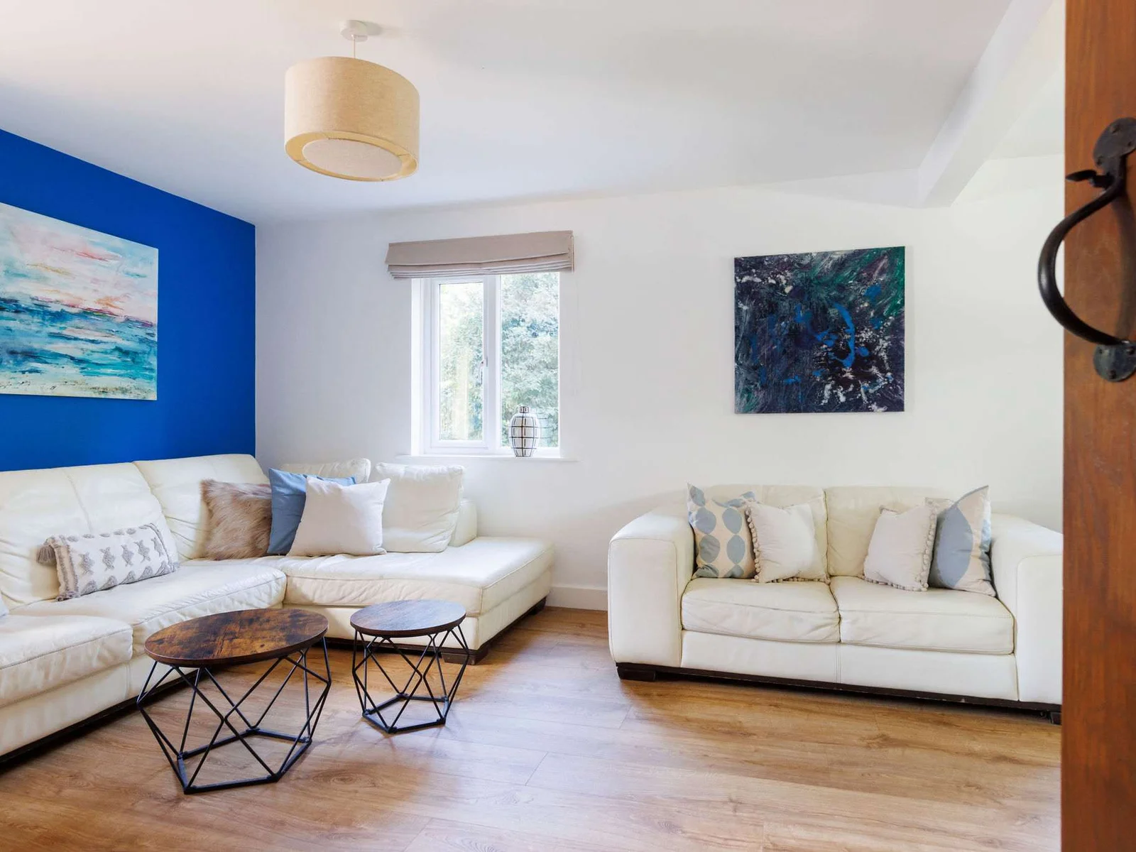 The spacious lounge has plenty of seating for your whole group.