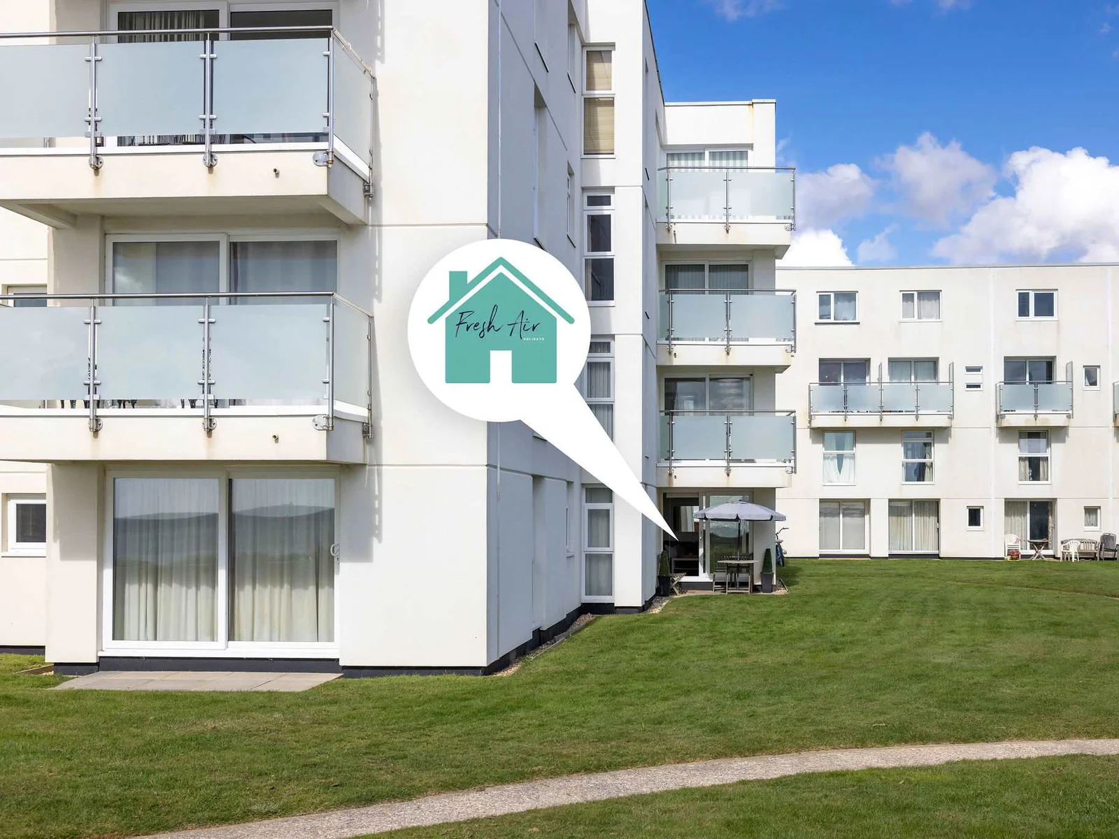 Situated on the ground floor of this apartment complex.