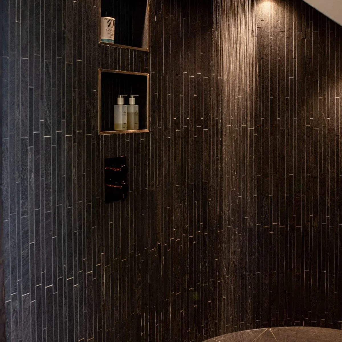 High-luxury shower off the master bathroom
