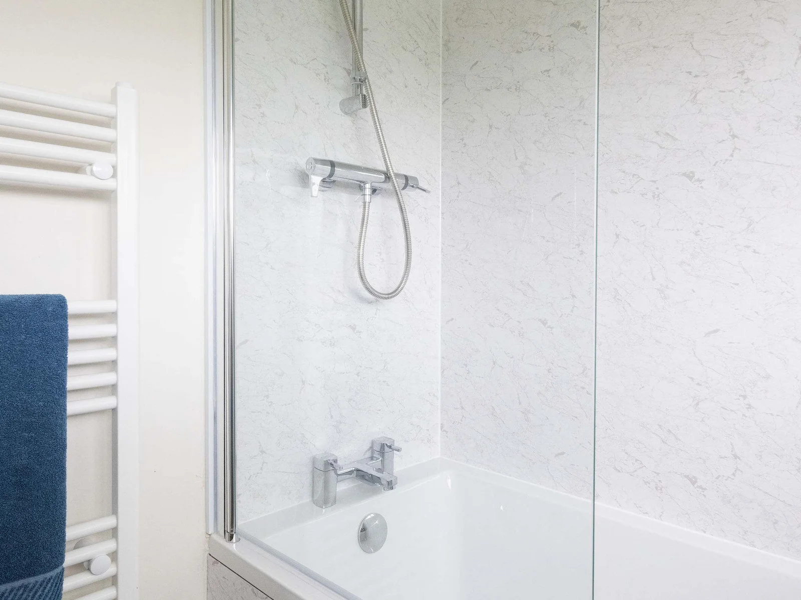 Over head shower or bath....choice is yours!